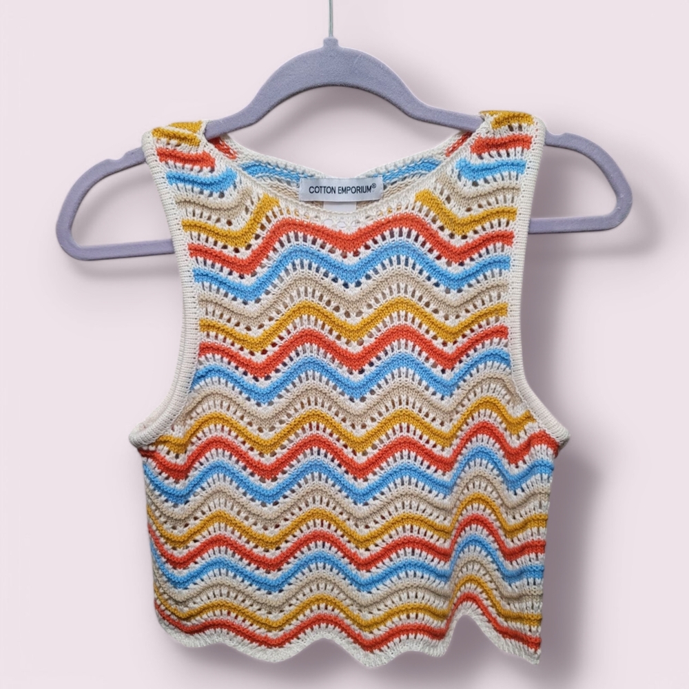 Colorful Crochet Tank Top